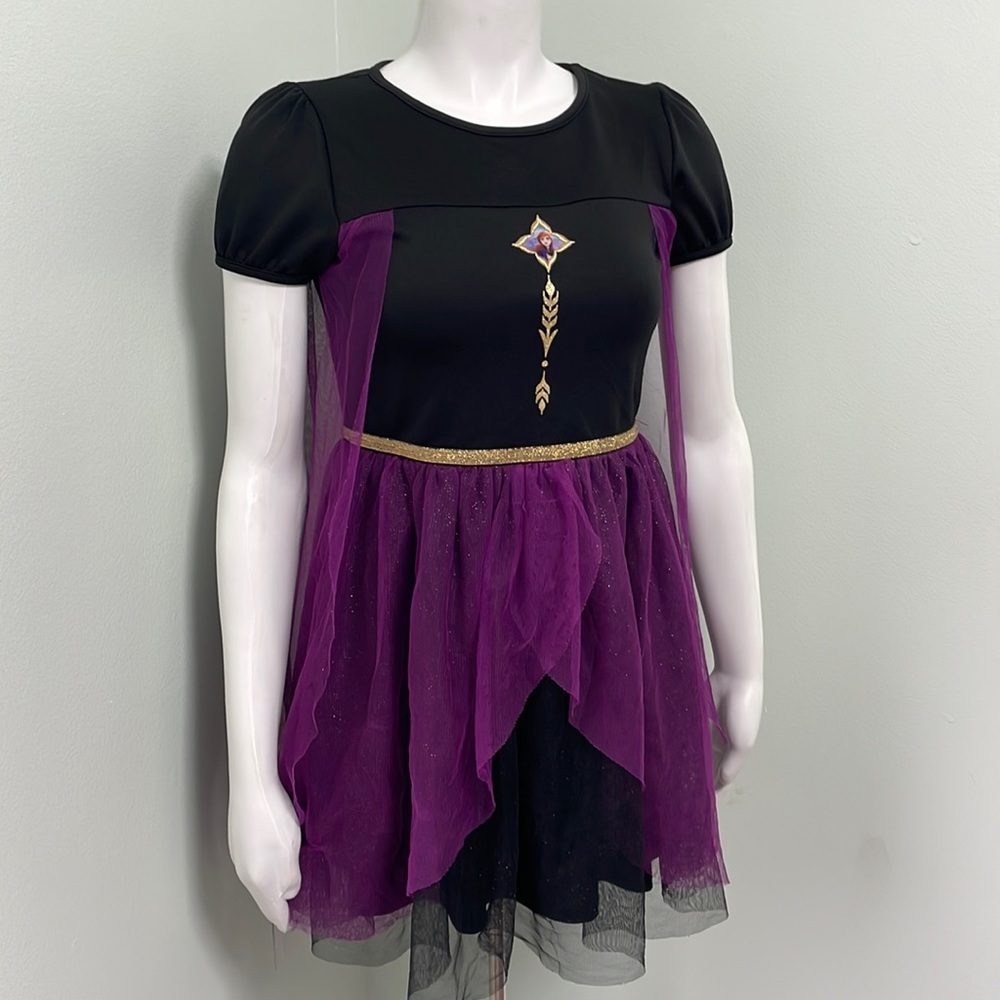 Disney Frozen 2 Exclusive Anna Cosplay Dress With Cape, Size L 10-12